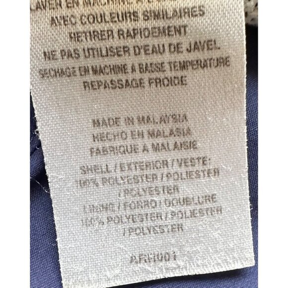 Adidas Windbreaker Mens Large Navy Pullover 90's Drawstring Pockets Logo Spellou - Picture 7 of 7